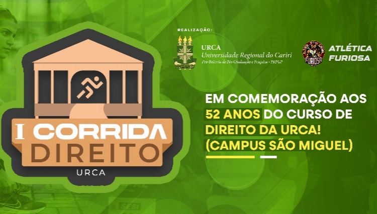 Abertas inscrições para a I Corrida do Direito da URCA, em Crato