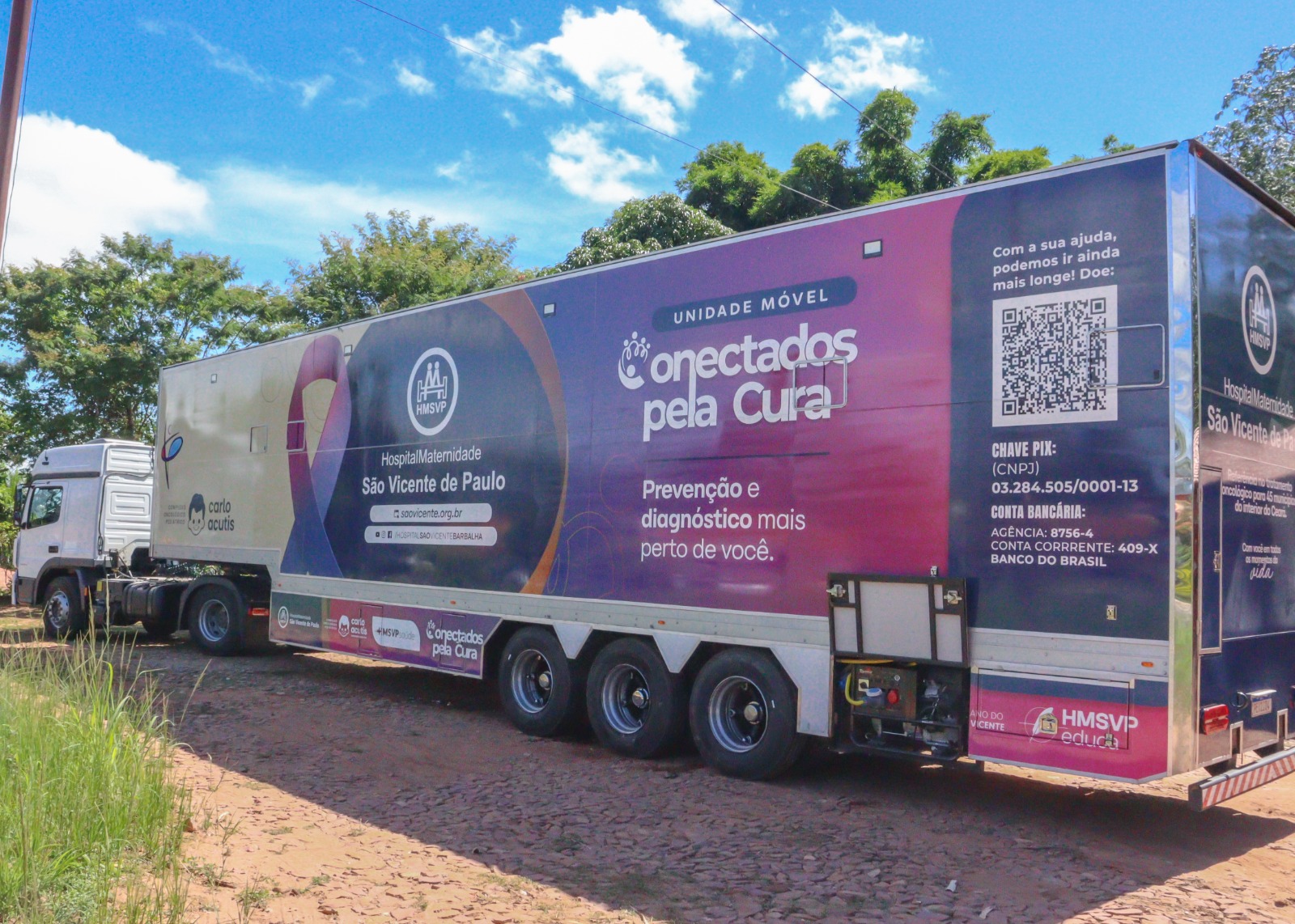 Hospital São Vicente de Paulo inaugura unidade móvel para diagnóstico precoce do câncer nesta sexta-feira, 15