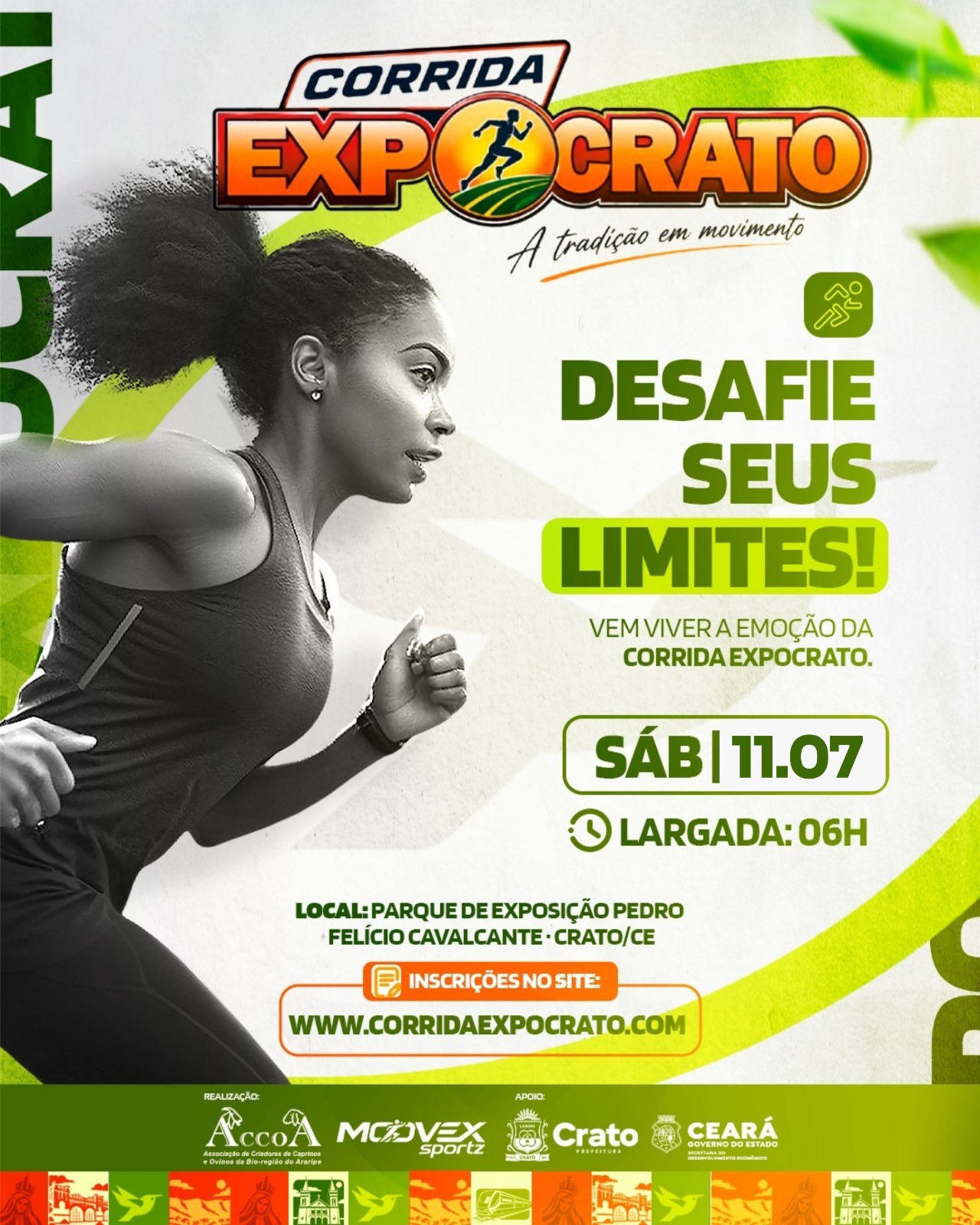 Corrida Expocrato 2026 será realizada no dia 11 de julho