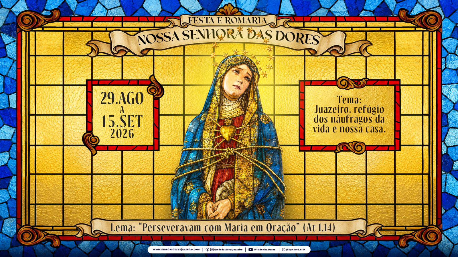 Romaria de Nossa Senhora das Dores começa neste sábado (29) na Basílica de Juazeiro do Norte