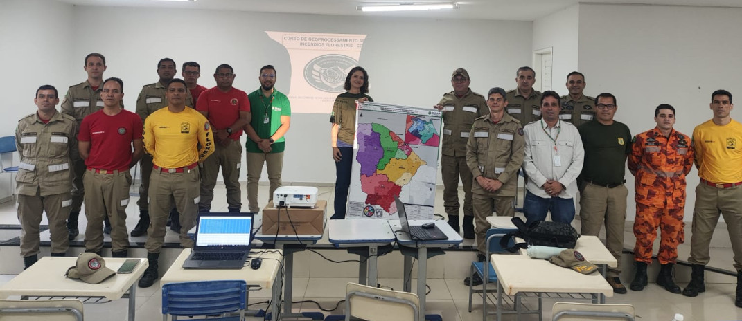 CBMCE e Aesp concluem a 3ª edição do Curso de Geoprocessamento Aplicado a Incêndios em Crato