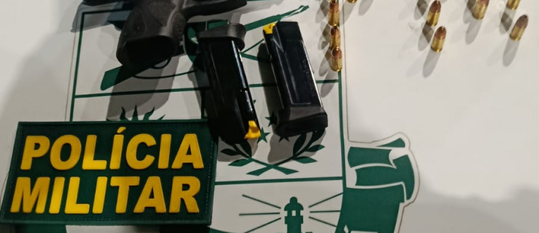 PMCE captura dupla e apreende pistola, carregadores e munições em Barbalha