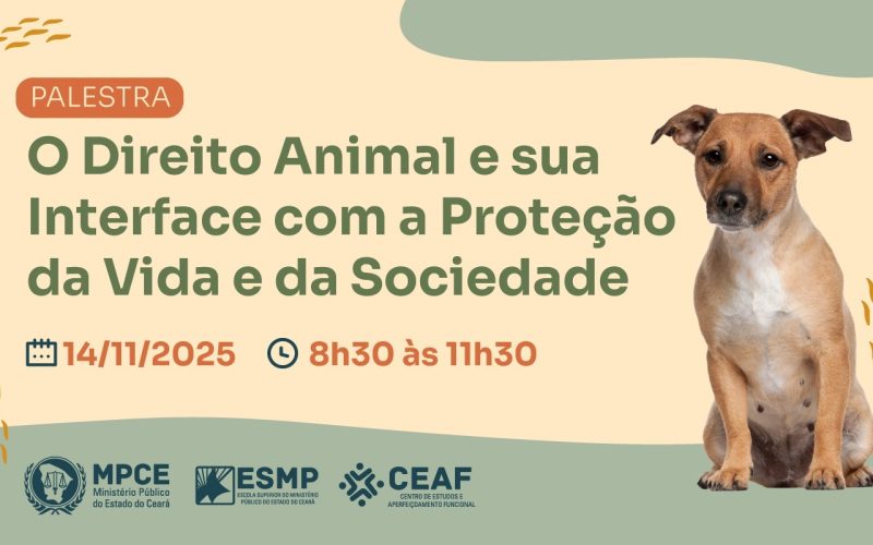 Palestra sobre Direito Animal será realizada em Juazeiro do Norte