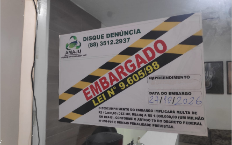 AMAJU embarga clínica odontológica por falta de licença ambiental