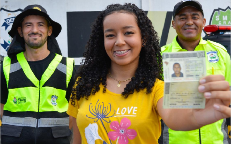 Campanha Maio Amarelo, em Crato, realiza ações de conscientização no trânsito