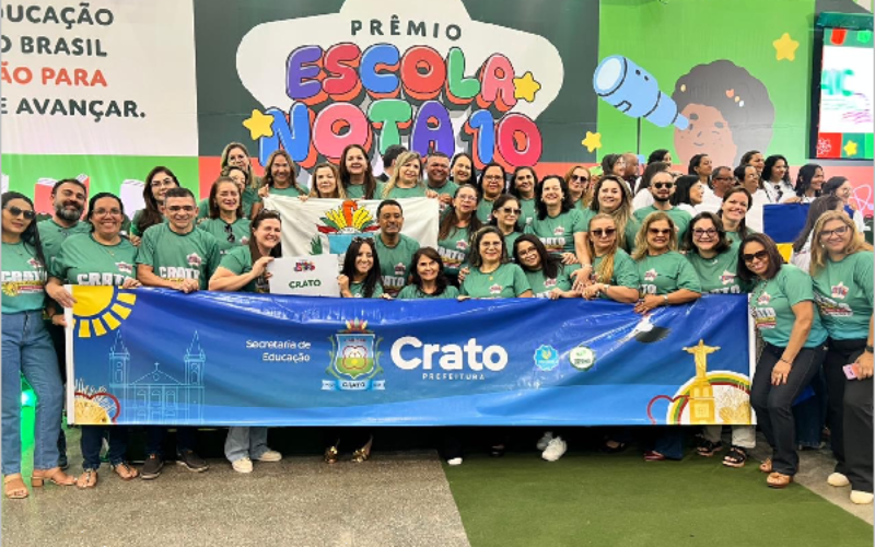 Crato é destaque no Prêmio Escola Nota 10 em Fortaleza com 30 escolas reconhecidas