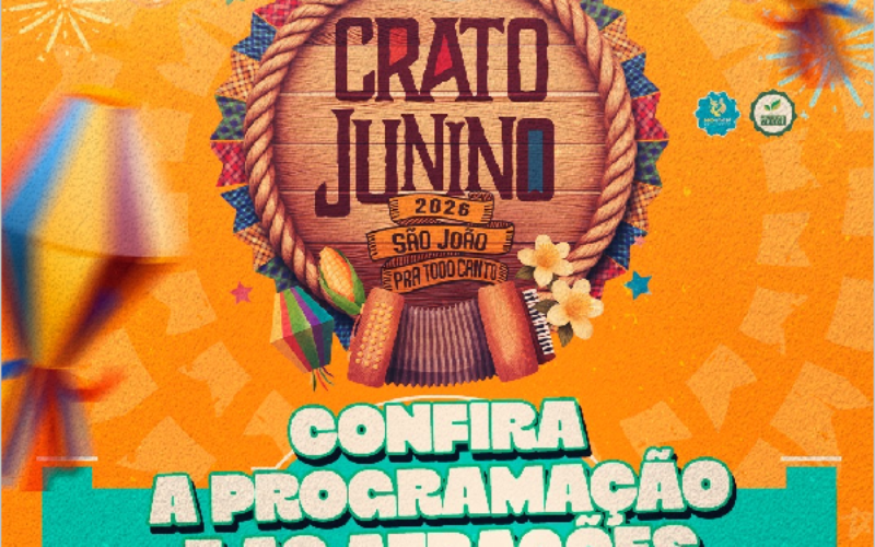 Crato Junino 2026 celebra a essência do Nordeste; de 12 a 14 de junho