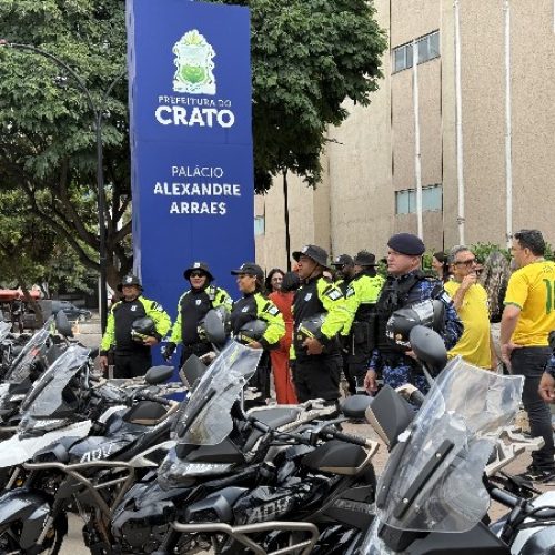 Crato investe em novas motocicletas para equipes da Guarda Municipal e DEMUTRAN