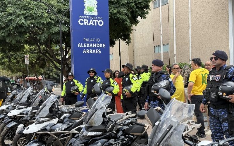 Crato investe em novas motocicletas para equipes da Guarda Municipal e DEMUTRAN