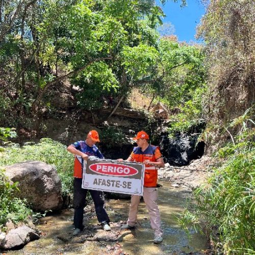 Defesa Civil interdita parte superior da Cascata por risco de desabamento