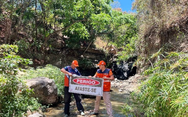 Defesa Civil interdita parte superior da Cascata por risco de desabamento