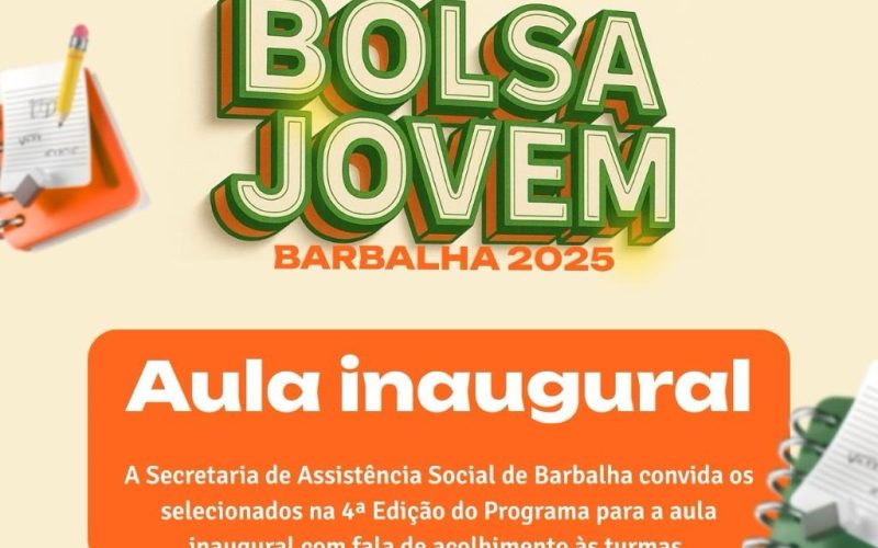 Programa Bolsa Jovem Barbalha 2025 terá aula inaugural com aprovados na seleção