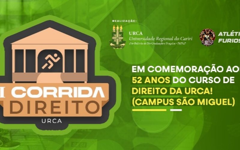 Abertas inscrições para a I Corrida do Direito da URCA, em Crato