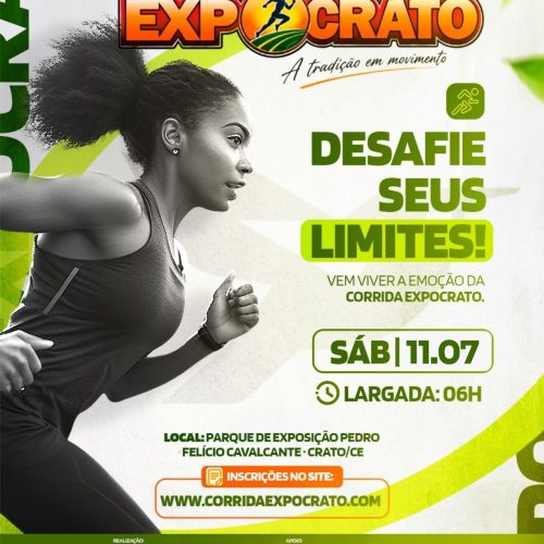 Corrida Expocrato 2026 será realizada no dia 11 de julho