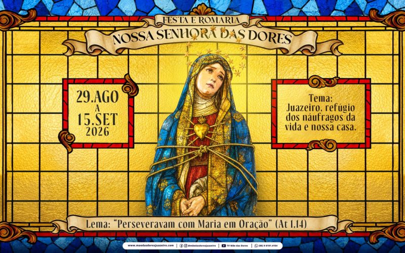 Romaria de Nossa Senhora das Dores começa neste sábado (29) na Basílica de Juazeiro do Norte