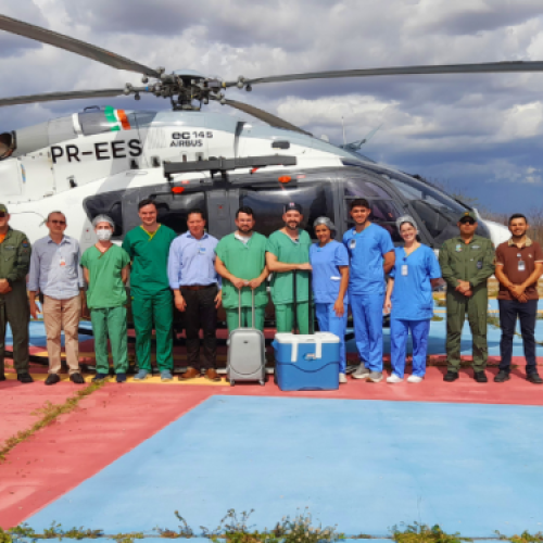 Ceará realiza primeira captação de pulmão no interior do estado