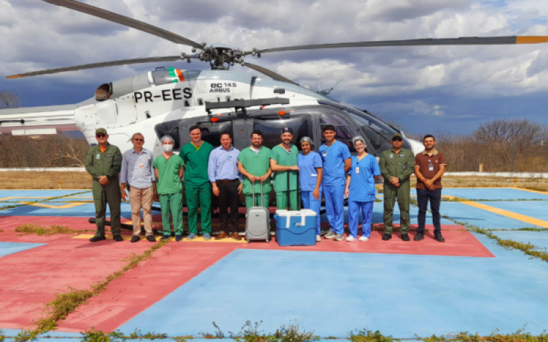 Ceará realiza primeira captação de pulmão no interior do estado