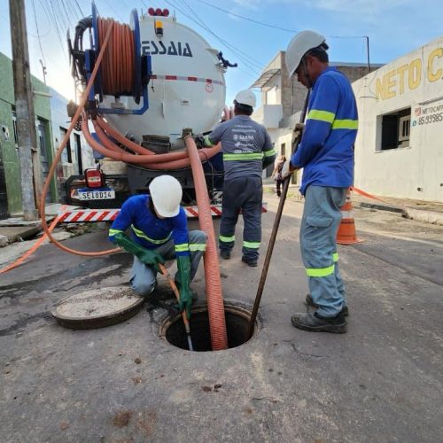 Cariri: Cagece e Ambiental Ceará realizam manutenções preventivas em mais de 60 km de rede de esgoto