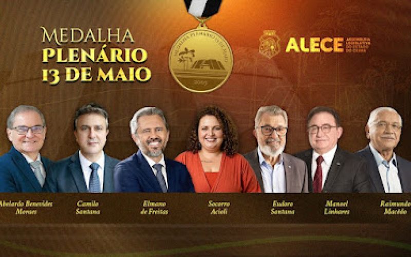 Raimundão receberá com Medalha 13 de Maio, na Alece; governador Elmano e senador Camilo também estão entre os homenageados