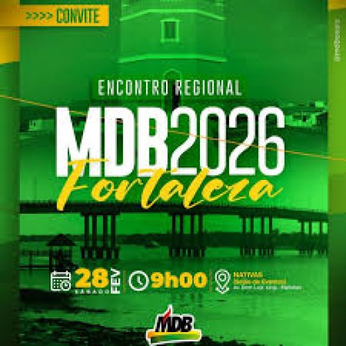 De olho em 2026, MDB realiza Encontro Regional no dia 28, em Fortaleza