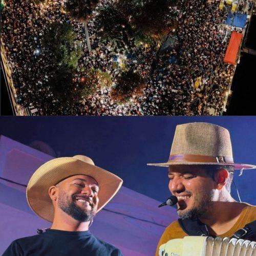 Muído de Nois, da banda Forró de Nois, transforma Centro de Barbalha em um mar de gente e reúne 15 mil pessoas