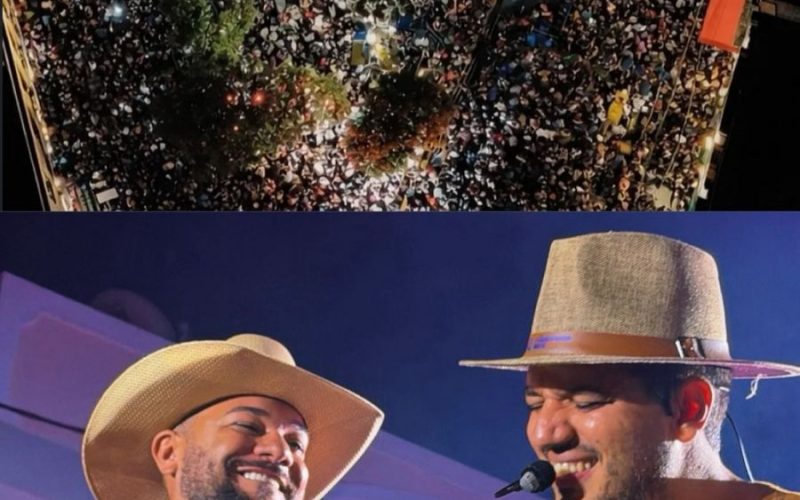 Muído de Nois, da banda Forró de Nois, transforma Centro de Barbalha em um mar de gente e reúne 15 mil pessoas