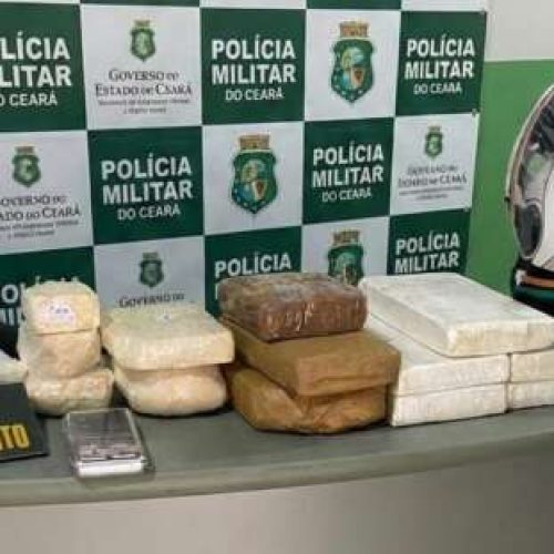 Polícia Militar prende suspeito em flagrante com mais de 9 kg de cocaína no Cariri