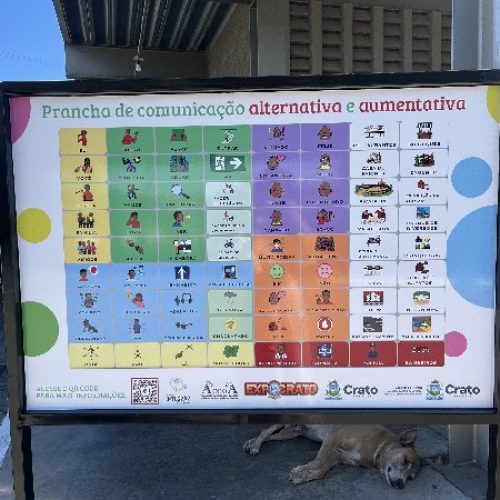 Crato investe em Prancha de Comunicação Aumentativa e Alternativa para ampliar a acessibilidade no Parque de Exposição