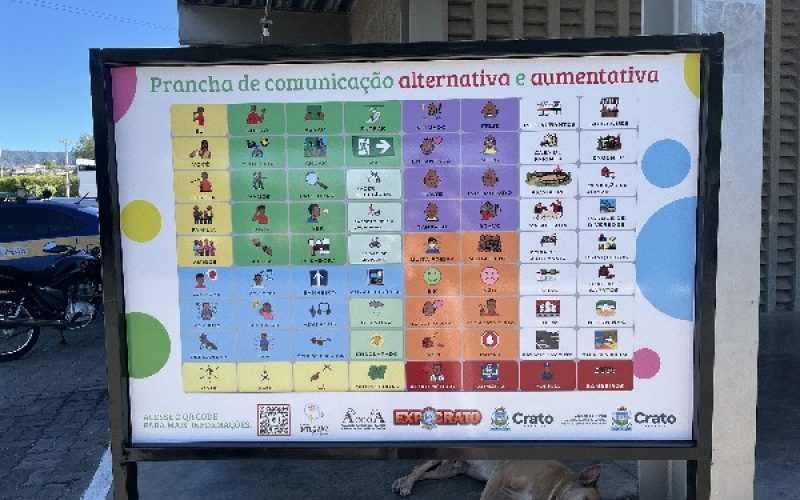 Crato investe em Prancha de Comunicação Aumentativa e Alternativa para ampliar a acessibilidade no Parque de Exposição