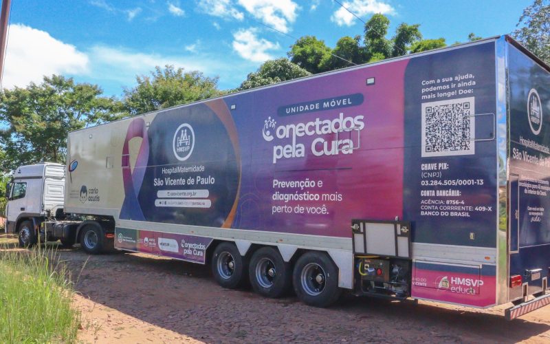Hospital São Vicente de Paulo inaugura unidade móvel para diagnóstico precoce do câncer nesta sexta-feira, 15
